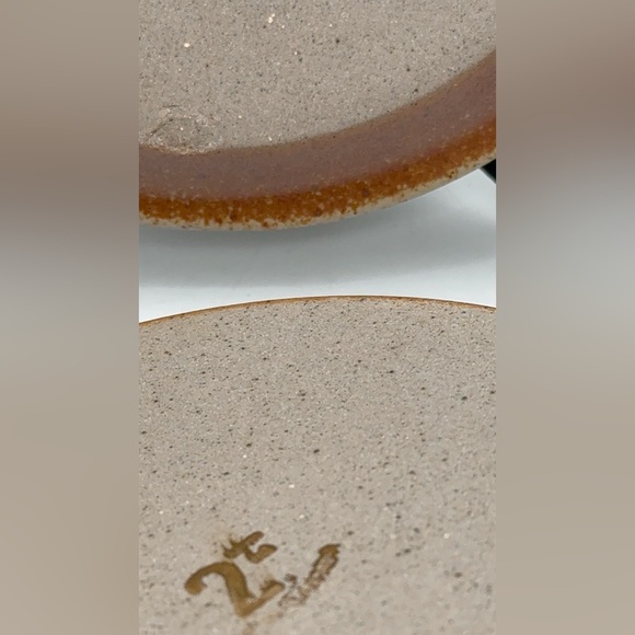 Set of 6 vintage desert bread plates Sial Hors Serie art pottery, Cerval plates - Picture 11 of 17